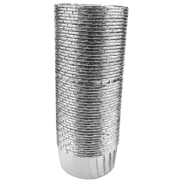 50Pcs Aluminum Foil Cupcake Cups Disposable Muffin Liners Baking Cups Aluminum Cupcake Tip Pan Rame