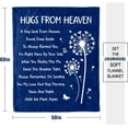 thumbnail image 6 of Memorial Sympathy Gifts for Loss of Loved One Mom Dad, Bereavement Gift Ideas, Best Bereavement Gifts, Hugs from Heaven Memorial Sympathy Throw Blanket for Couch 60" x 50" - Blue, 6 of 6