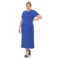 thumbnail image 3 of White Mark Women's Short Sleeve Drop Waist Maxi Dress, 3 of 6