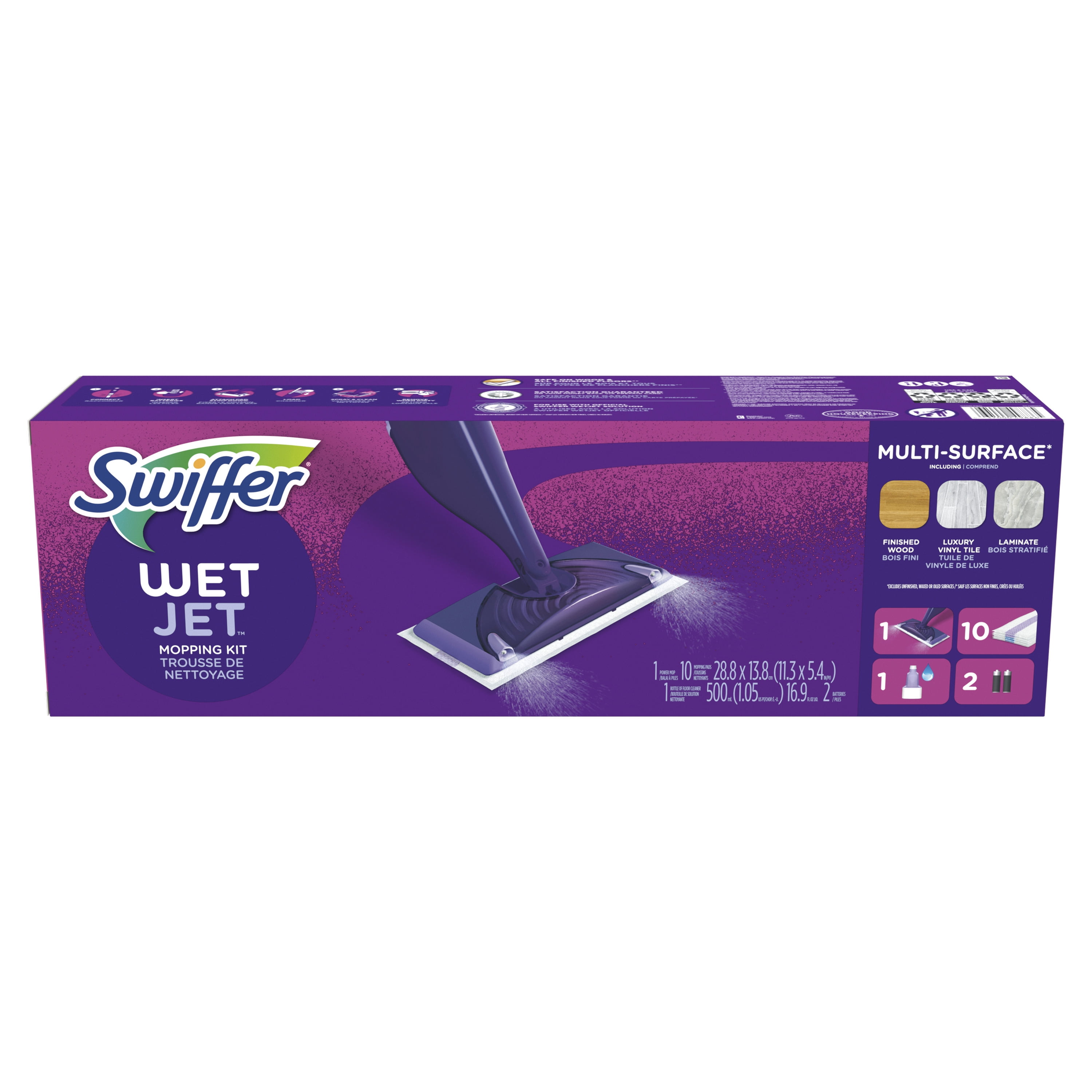 Swiffer WetJet Mop Wood Floor Starter Kit - Purple 37000765608