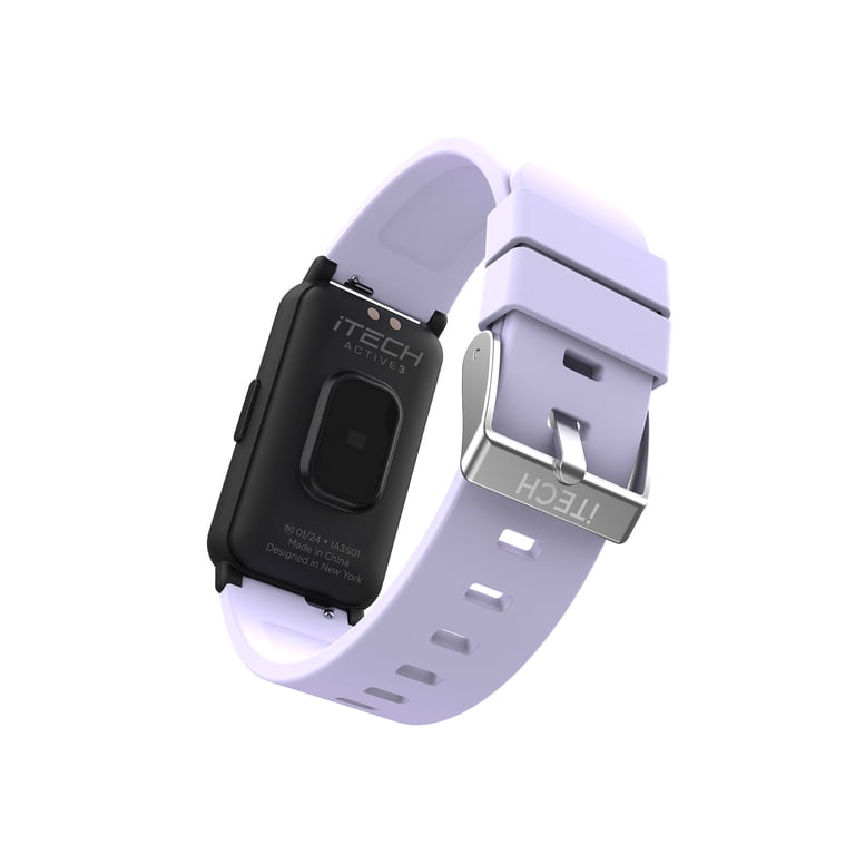 iTech Active 3 Unisex Adult Smartwatch Fitness Tracker, Lilac