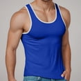 thumbnail image 2 of Gibobby Men's Cotton A-Shirt White Tank Top Undershirts Tank Tops Men Tank Tops Men Muscle(S,Blue), 2 of 6