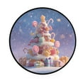 thumbnail image 2 of 36.2 Inch Round Floor Mat Christmas Tree Made Of Candy Carpet Decor Rug for Living Room Bedroom, 2 of 6