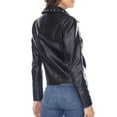 thumbnail image 3 of White Mark Women's PU Faux Leather Studded Jacket, 3 of 6