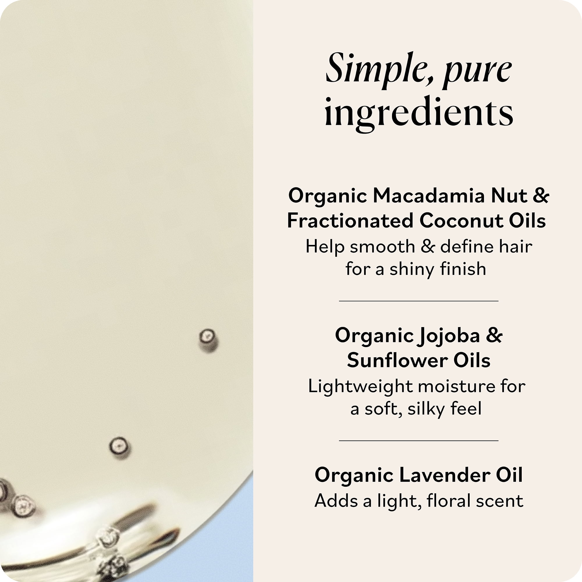 Sky Organics Organic Coconut and Macadamia Hair Shine Oil, 6 fl oz