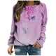 thumbnail image 1 of Sudadera Para Mujer Sudaderas de Cuello Redondo Estampado de Moda Manga Larga Cómoda Transpirable Sudadera de Cuello Redondo Odeerbi  ODB131847, 1 of 5