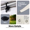 thumbnail image 5 of 12x20ft Carport Replacement Canopy Cover, Waterproof & UV Protected Tarp with 76 Elastic Buckles Suit for Garage Shelter, Frame is Not Included, 5 of 17