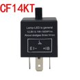 thumbnail image 1 of 1 Piece 12v 3 Pin Adjustable Flasher Relay For Cf-14kt Led Turn Signals, Car Motorcycle Electronic Flasher Relay 0.1w-150w, Bundled, 1 of 5