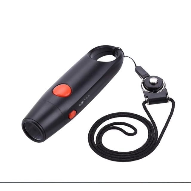 Silbato electrónico para árbitros, fútbol, supervivencia, negro