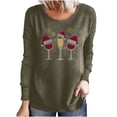 thumbnail image 1 of WaiiMak Mode Décontractée pour Femmes Imprimé de Noël Col Rond Manches Longues Ample, 1 of 6