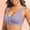 Purple, variant on Women Casual Hollow Out Button Breathable Sport Bra Top Underwear Without Steel Ring Gathering Womens Bras Push up Front Closure The Running Girl Sports Bra Sports Brawls for Women Sports Bra with Non