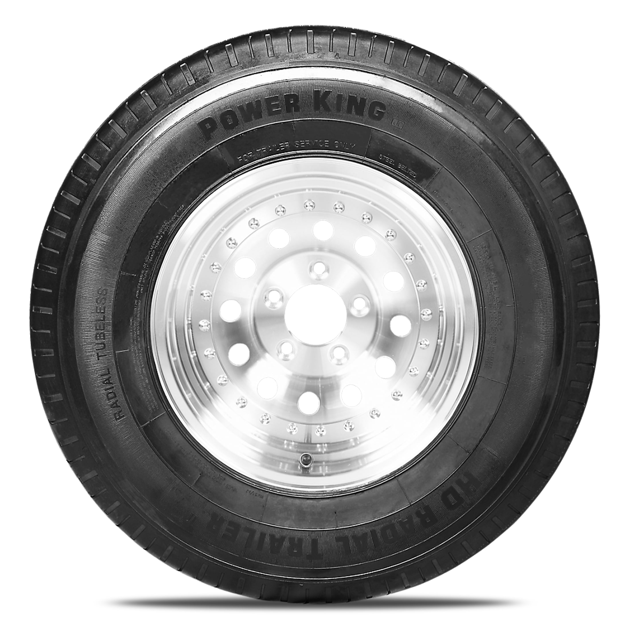 Power King HD Radial Trailer II ST205/90R15 10PR 118/113L E Trailer Tires ST205/90R/15 (Tire Only)