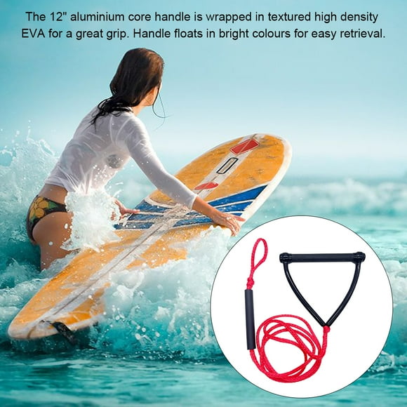 Water Ski Rope with Handle Portable Surfing Watersports Cord With Handle Waterskiing Equipment Beginner Professional Reusable Boating Wakeboarding Kneeboard