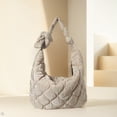 thumbnail image 4 of Bolso Mano Media Acolchado Gran Capacidad Hobo para Mujer Compras, 4 of 9