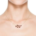 thumbnail image 4 of ANGARA Natural Marquise 1.08 ct Ruby Olive Branch Pendant in 14K Yellow Gold for Women (Size-5x2.5mm) | July Birthstone, Birthday, Anniversary, Jewelry Gift for Women | Natural Ruby Necklace, 4 of 8