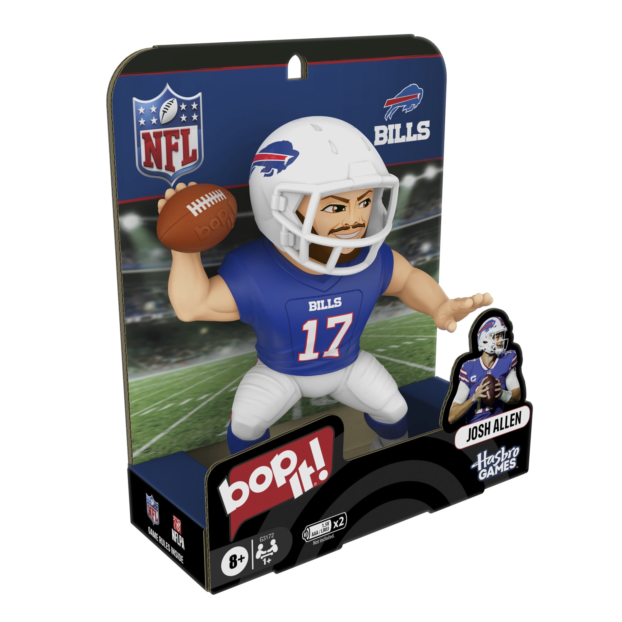 Bop It! Josh Allen Edition Game, Officially Licensed NFL Games for Kids and Teens, 8+