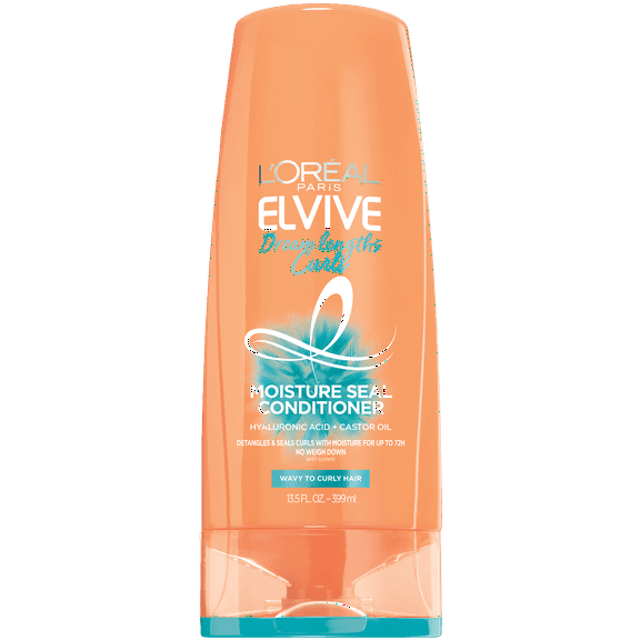 L'Oreal Paris Elvive Dream Lengths Curls Moisture Conditioner, Squeeze Bottle, 13.5 fl oz