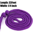 thumbnail image 4 of Casewin Twisted Cotton Rope – Natural Cotton Fiber Cord – Durable Versatile Utility Rope – Boating, Camping, Crafting, Binding, Décor, Recreation – Purple Color, 4 of 7