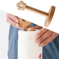 thumbnail image 2 of AMLESO Beech Paper Towel Stand Punch- Standing Flower-shaped Tissue Roll Paper Small, 2 of 8