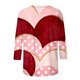 thumbnail image 5 of Xuyuer Womens Valentine T Shirts Love Heart Printed Graphic Tee Tops Spring Shirts Halloween Round Neck 3/4 Length Sleeve Graphic Tee Tops Fashion Casual Printed T-Shirt Top, 5 of 6