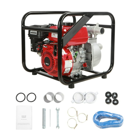 VEVOR 2" 7HP 4-Stroke Gasoline Engine Water Pump Gas Powered Water Transfer Pump