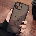 thumbnail image 5 of Funda de teléfono negra de principito, cubierta trasera transparente mate para iPhone 15, 14, 13, 12, 11, Mini Pro Max, X, XR, XSMax, 7, 8 Plus, 5 of 5