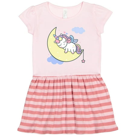 

Inktastic Unicorn Moon Gift Toddler Girl Dress