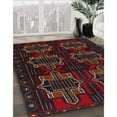 thumbnail image 3 of Ahgly Company Machine Washable Indoor Rectangle Traditional Dark Brown Area Rugs, 7' x 9', 3 of 7