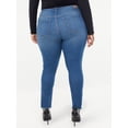 thumbnail image 3 of Sofia Jeans by Sofia Vergara Plus Size Rosa Curvy Ripped Hem High-Waist Ankle Jeans, 3 of 6