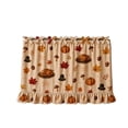 thumbnail image 2 of Darzheoy Thanksgiving Oven Door Skirt, Pumpkin Maple Leaf Turkey Ribbon Ties, Fall Decor Thanksgiving Indoor, Stove Decorative Curtain No-Drill for Home Kitchen, 2 of 6