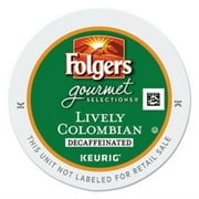 folgers 100 percent colombian decaf k-cups for keurig brewers, 24 count