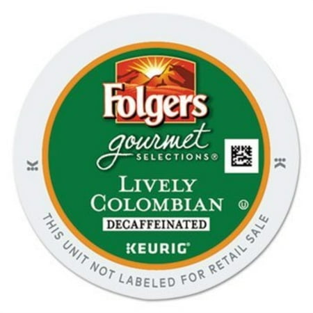 folgers 100 percent colombian decaf k-cups for keurig brewers, 24 count