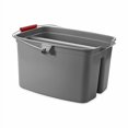thumbnail image 2 of Rubbermaid Commercial Products-FG262888 Gris, cubeta de plástico de Doble cubeta para Limpieza, fácil de Llevar, 19 Cuartos de galón, Gris, 2 of 2