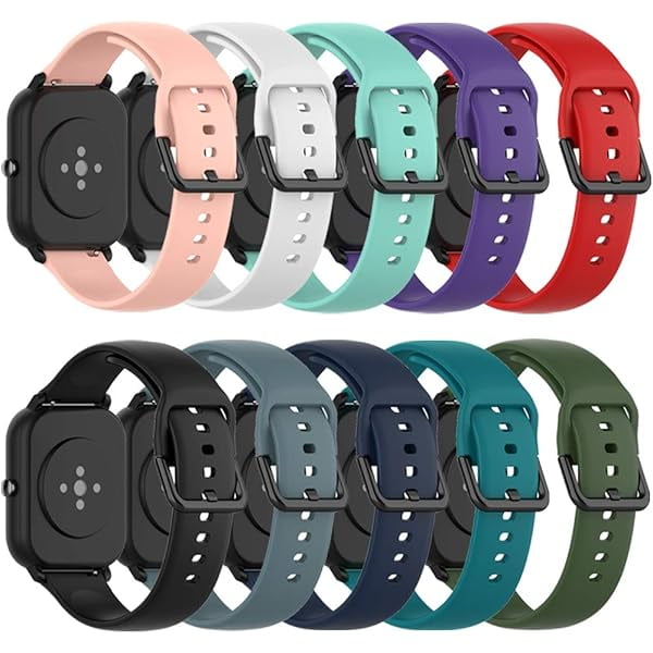 wonima11 Band Replacement for Amazfit GTS 4/4 Mini/3/2/2e/ GTR Mini/GTR 42mm/Active, Soft Silicone Band Replacement for Amazfit Bip 3/3 Pro/U Pro/S lite/Lite/S/U