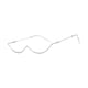 thumbnail image 1 of Gafas de medio marco Fernando Gafas falsas decorativas de Metal marcos de plata, 1 of 8