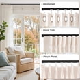 thumbnail image 3 of Ceiling Curtain Track Room Divider Curtain Rods Set with Hooks,3FT-6FT Adjustable Length Curtain Track,Black, 3 of 8