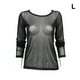 thumbnail image 3 of Camisa de la base de la mujer de manga larga de manga larga damas transparentes tops ropa poliéster hembra camiseta encantadora fiesta club de fiesta otoño l sidaley AP008918-03, 3 of 7