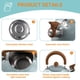 thumbnail image 5 of Tetera con Silbato de Acero Inoxidable de 3 Litros, Tetera Espesa, Cocina de Inducción A Gas, Tetera Universal con Silbato, 5 of 9