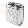 thumbnail image 3 of compatible Beard Shaver, Rechargeable Electric Shaver Double Ring Magnetic Cutter, Mini Electrict Shaver Trave_Perfect Gift, 3 of 5