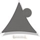 thumbnail image 1 of Brand - Umi Triangular Shade Sail HDPE 3x3x3m Shade Cloth Anti 95% UV for Garden Terraces - Anthracite, 1 of 5