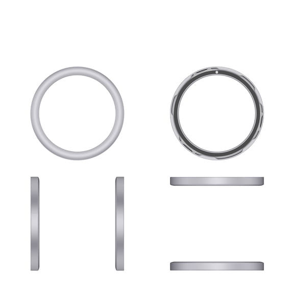 Smartwatch Metal Bezel for Nothing CMF Watch Pro 2, Round Model Ring Case Hard Case Protector Sports Watch Bezel Circle Ring Solid Color Replacement
