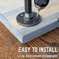 thumbnail image 4 of Restore Trail Brown Solid Wood Desk Tabletop, 4 of 10