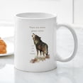 thumbnail image 3 of CafePress - Many Great Voices Inspirational Wolf Quote Mugs - 11 oz Ceramic Mug - Novelty Coffee Tea Cup, 3 of 4