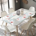 thumbnail image 4 of Placemats Set of 4, Light Green Stripes Shell Placemats Set of 4, Ocean Starfish Jellyfish Coral Tablemats Placemat Table Decoration for Kitchen Table Dinner Party Home Decor Indoor Outdoor, 4 of 8