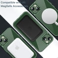 thumbnail image 4 of JETech Magnetic Case for iPhone 13 6.1-Inch Compatible with MagSafe Wireless Charging, Shockproof Phone Bumper Cover, Anti-Scratch Clear Back (Alpine Green), 4 of 7