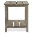 thumbnail image 4 of Casafield Adirondack Side Table, Cedar Wood End Table with Shelf for Patio, Lawn, and Garden - Gray, 4 of 8