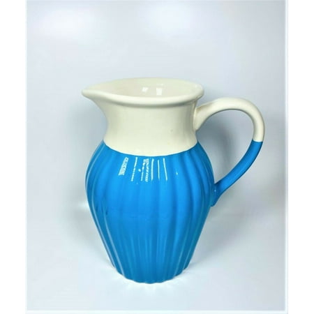 

Pacific Night Ceramic Pitcher With Handle - Large Blue by CANVAS