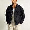 thumbnail image 3 of Hvogkswy Vintage Washed Jean Jacket Men Long Sleeve Button Denim Jackets Lightweight Work Jean Jacket Coat with Pockets, 3 of 7