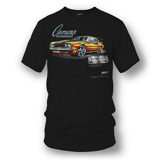 Wicked Metal Camaro Wicked Metal Camaro gear - Get In, Hold On - 1967 Camaro tee shirts gear - Approach with Caution - 1969 Camaro Z28 camaro tee shirts