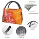 thumbnail image 4 of Easygdp Orange Flower Psychedelic Bolsa de Almuerzo Insulada Reutilizable, Bolsa de Mano y Bandolera para Oficina, Trabajo, Viajes, 4 of 6